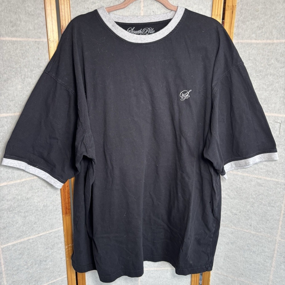 Men's XXL Southpole Short Sleeve Black Gray Shirt Authentic Sports Series‎